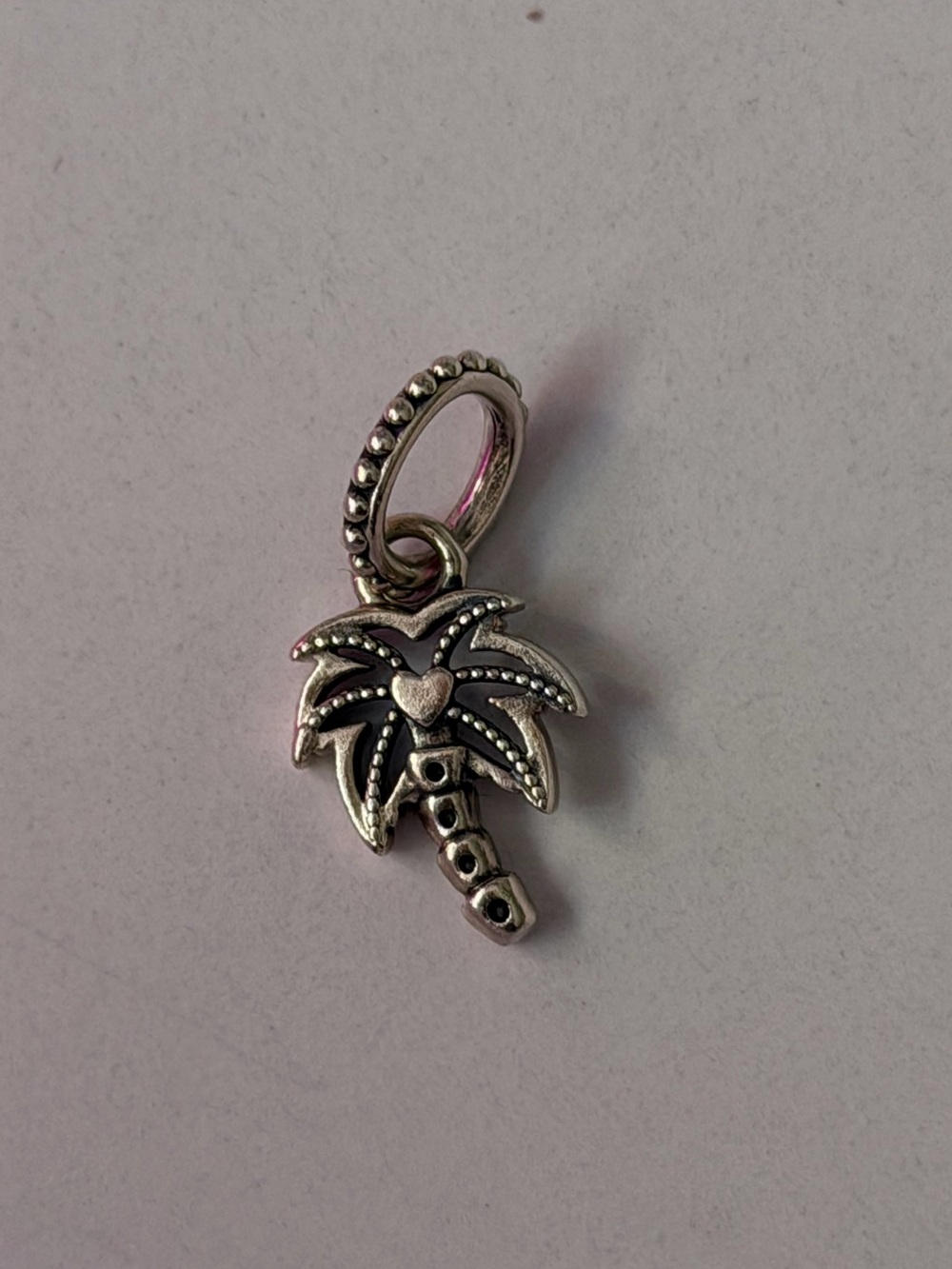 Pandora Silver Palm Tree Dangle Charm